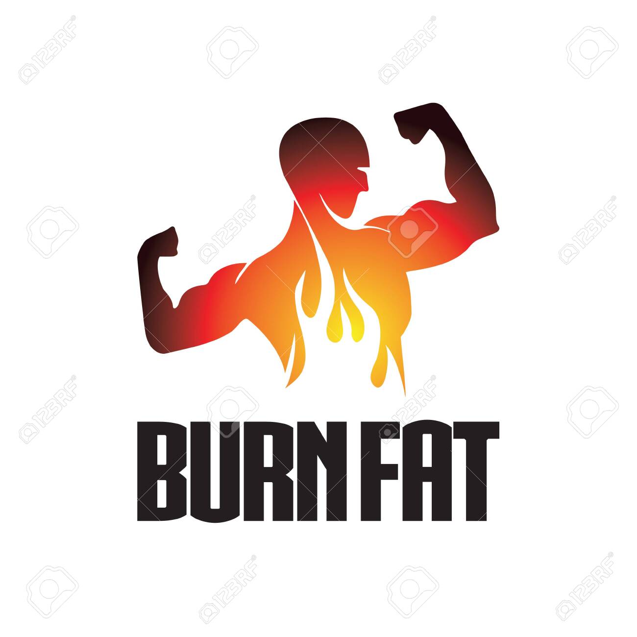 Fat Burn Logo Ilu keha salendav plaastrid
